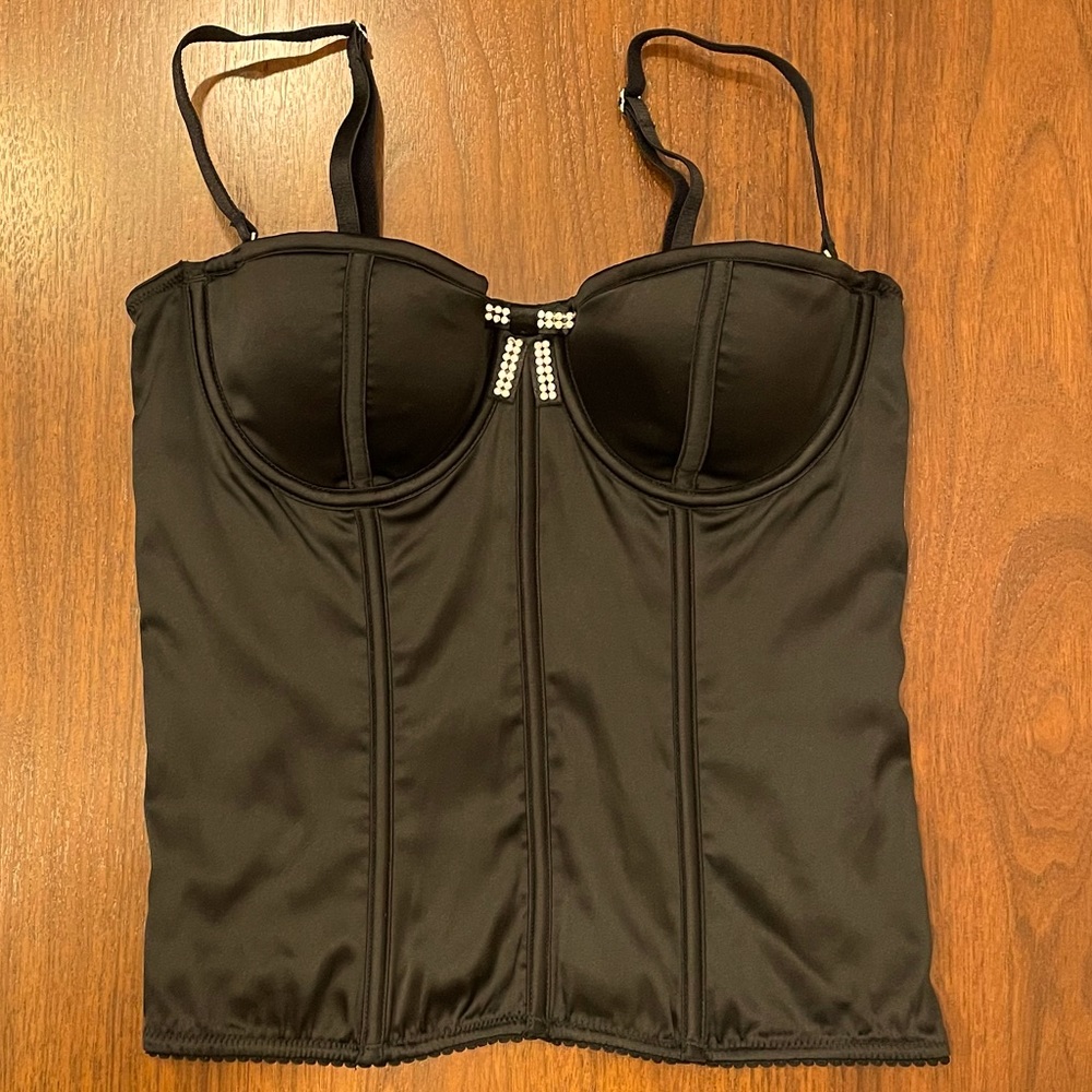 VS Sexy Little Things 34B Satin & Crystal Bustier